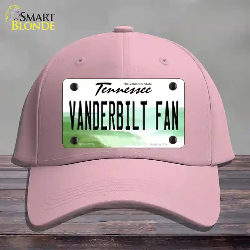 Vanderbilt Fan Novelty License Plate Hat Cotton / Pink