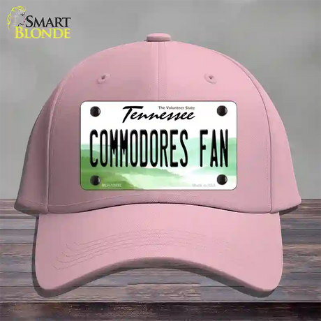 Commodores Fan Novelty License Plate Hat Cotton / Pink