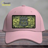 Route 66 Camouflage Novelty License Plate Hat Cotton / Pink