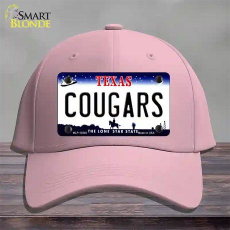 Cougars Novelty License Plate Hat Cotton / Pink