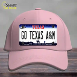 Go Texas A&M Novelty License Plate Hat Cotton / Pink