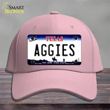 Aggies Texas Novelty License Plate Hat Cotton / Pink