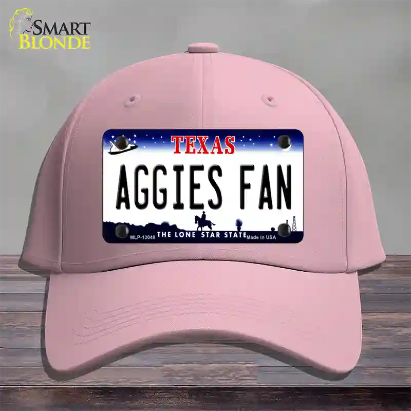 Aggies Fan Texas Novelty License Plate Hat Cotton / Pink