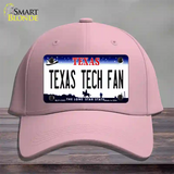 Texas Tech Fan Novelty License Plate Hat Cotton / Pink