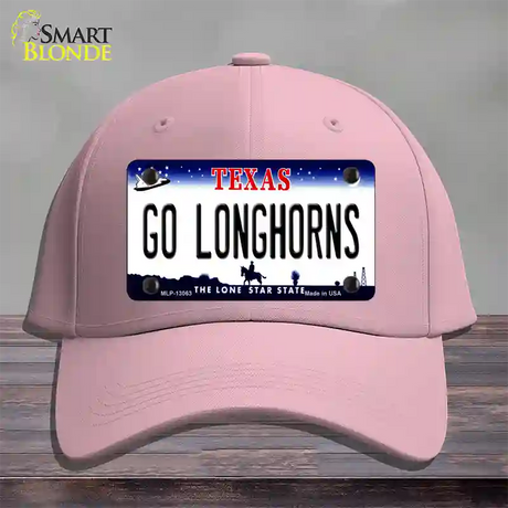 Go Longhorns Novelty License Plate Hat Cotton / Pink