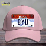 BYU Novelty License Plate Hat Cotton / Pink