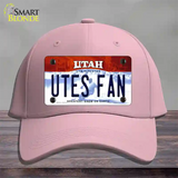 Utes Fan Novelty License Plate Hat Cotton / Pink