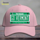 Go Vermont Novelty License Plate Hat Cotton / Pink