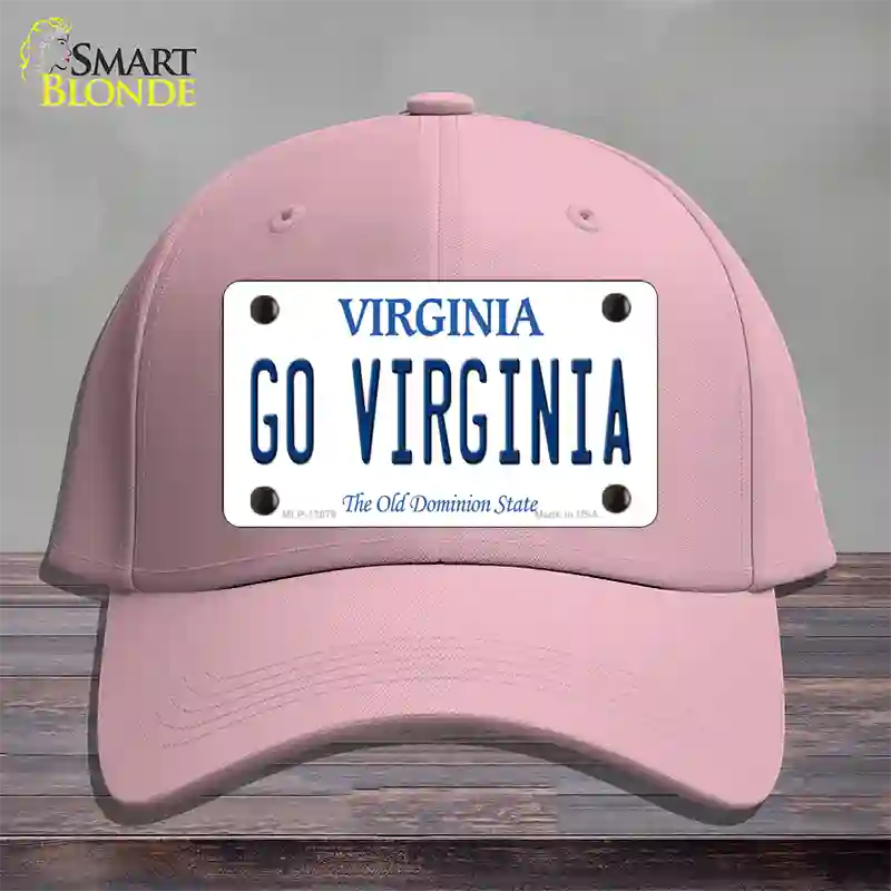 Go Virginia Novelty License Plate Hat Cotton / Pink