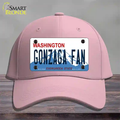 Gonzaga Fan Novelty License Plate Hat Cotton / Pink