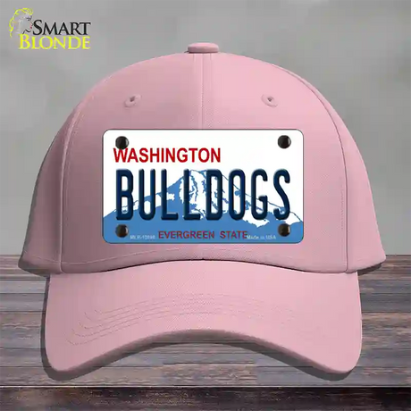 Bulldogs Washington State Novelty License Plate Hat Cotton / Pink