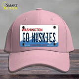 Go Huskies Novelty License Plate Hat Cotton / Pink