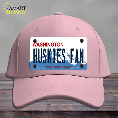 Huskies Fan Washington Novelty License Plate Hat Cotton / Pink