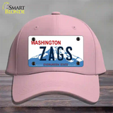 Zags Novelty License Plate Hat Cotton / Pink