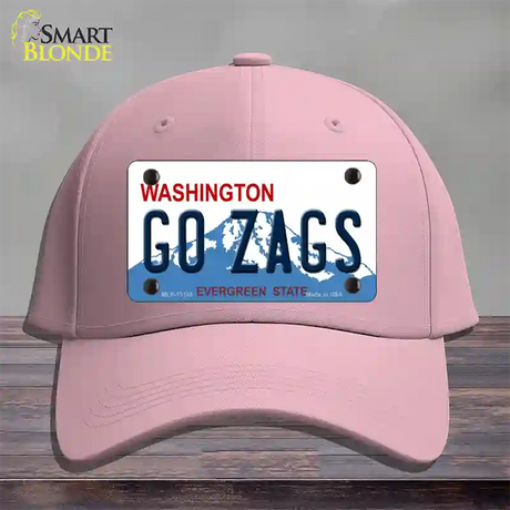 Go Zags Novelty License Plate Hat Cotton / Pink