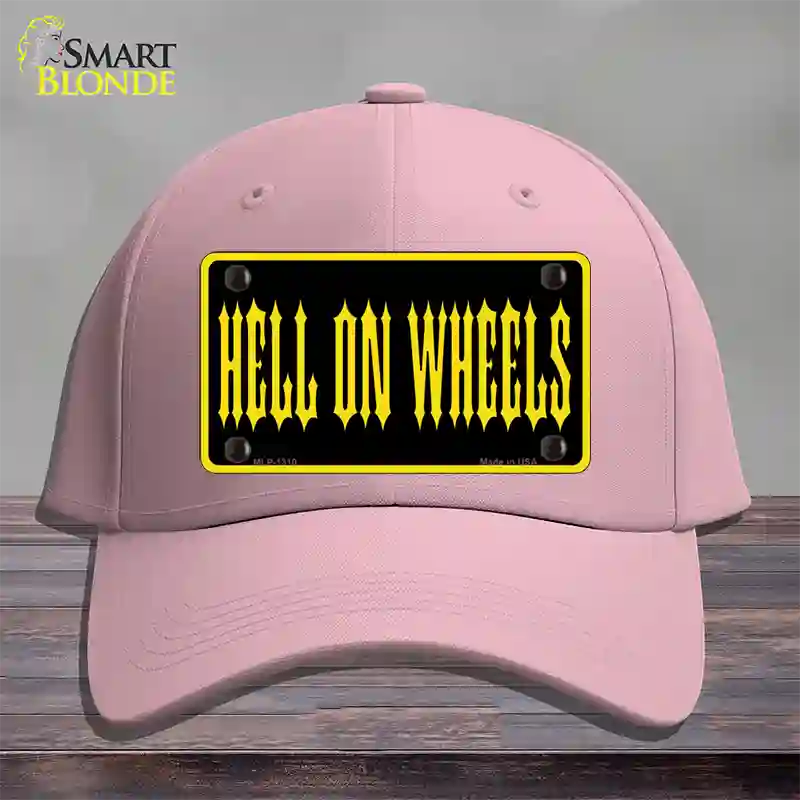 Hell On Wheels Novelty License Plate Hat Cotton / Pink