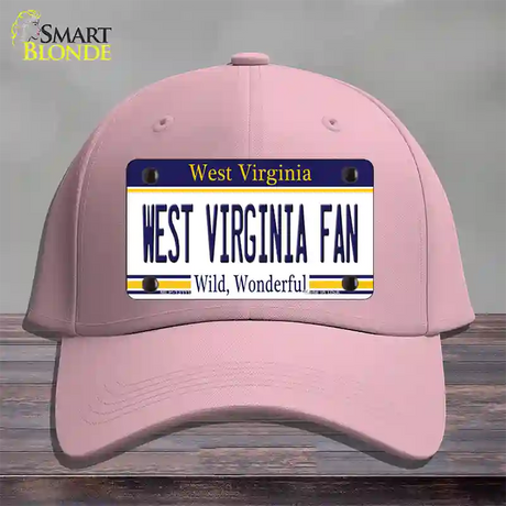 West Virginia Fan Novelty License Plate Hat Cotton / Pink