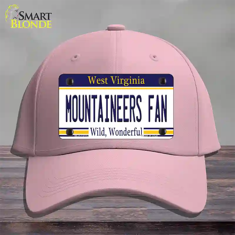 Mountaineers Fan Novelty License Plate Hat Cotton / Pink