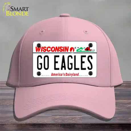 Go Eagles Wisconsin Novelty License Plate Hat Cotton / Pink