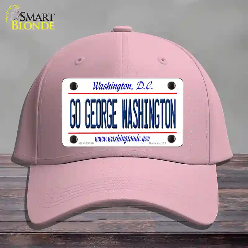 Go George Washington Novelty License Plate Hat Cotton / Pink