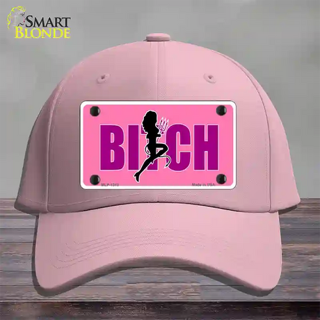 She-Devil Bitch Novelty License Plate Hat Cotton / Pink