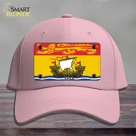 New Brunswick Canada Flag Novelty License Plate Hat Cotton / Pink