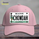 Chowdah Maine Novelty License Plate Hat Cotton / Pink