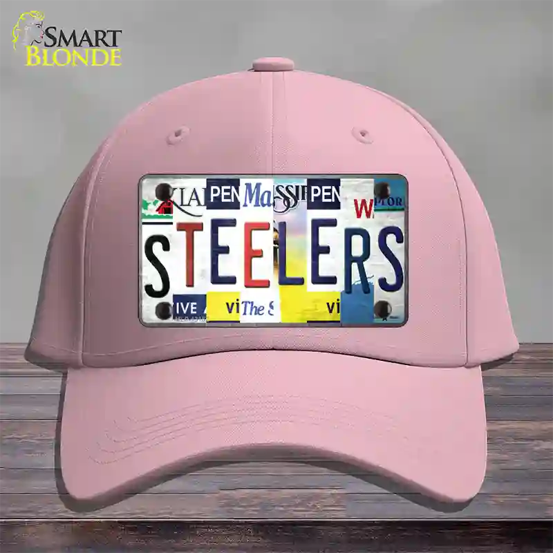 Steelers Strip Art Novelty License Plate Hat Tag Cotton / Pink