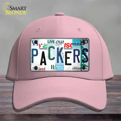 Packers Strip Art Novelty License Plate Hat Tag Cotton / Pink