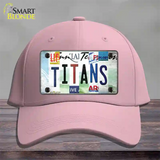 Titans Strip Art Novelty License Plate Hat Tag Cotton / Pink