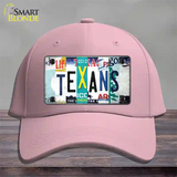 Texans Strip Art Novelty License Plate Hat Tag Cotton / Pink