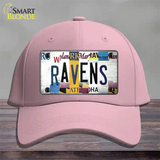 Ravens Strip Art Novelty License Plate Hat Tag Cotton / Pink