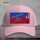 Remembering Our Heroes Novelty License Plate Hat Cotton / Pink