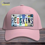 Redskins Strip Art Novelty License Plate Hat Tag Cotton / Pink