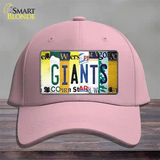 Giants Strip Art Novelty License Plate Hat Tag Cotton / Pink