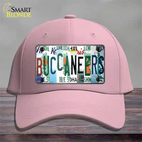 Buccaneers Strip Art Novelty License Plate Hat Tag Cotton / Pink