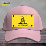 Dont Tread On Me Yellow Novelty License Plate Hat Cotton / Pink