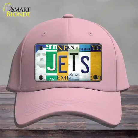 Jets Strip Art Novelty License Plate Hat Tag Cotton / Pink