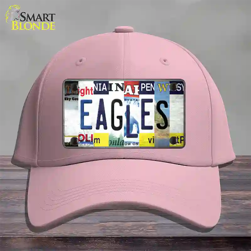 Eagles Strip Art Novelty License Plate Hat Tag Cotton / Pink