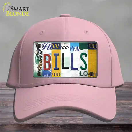 Bills Strip Art Novelty License Plate Hat Tag Cotton / Pink