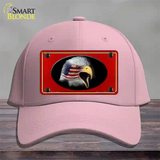 American Flag Eagle Red Novelty License Plate Hat Cotton / Pink