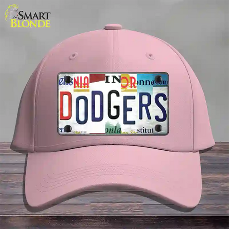 Dodgers Strip Art Novelty License Plate Hat Tag Cotton / Pink