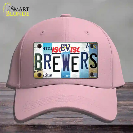 Brewers Strip Art Novelty License Plate Hat Tag Cotton / Pink