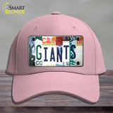 Giants Baseball Strip Art Novelty License Plate Hat Tag Cotton / Pink