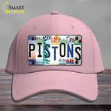 Pistons Strip Art Novelty License Plate Hat Tag Cotton / Pink