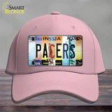 Pacers Strip Art Novelty License Plate Hat Tag Cotton / Pink