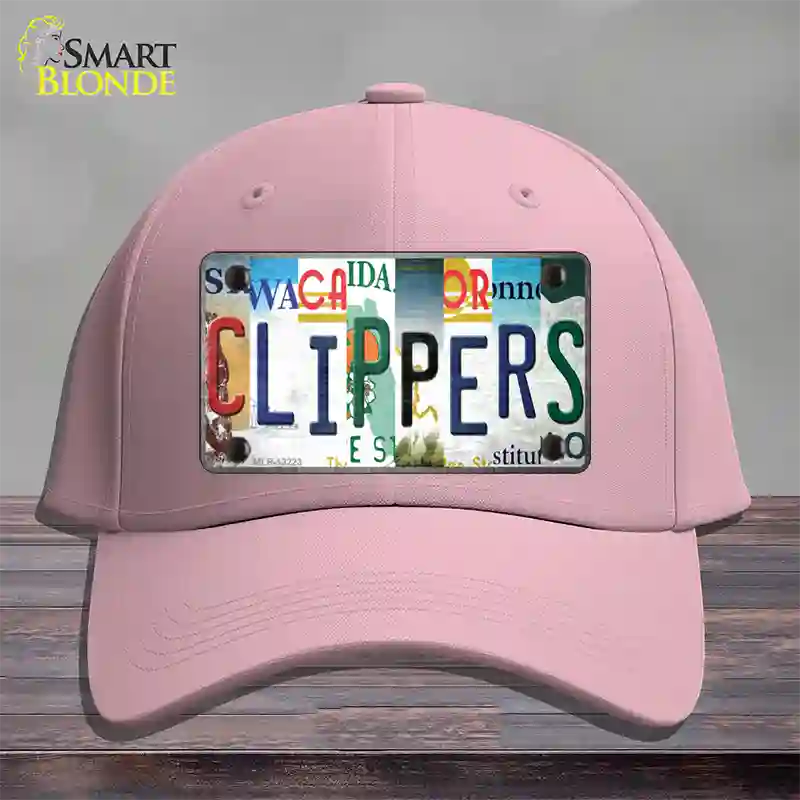 Clippers Strip Art Novelty License Plate Hat Tag Cotton / Pink