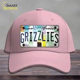 Grizzlies Strip Art Novelty License Plate Hat Tag Cotton / Pink