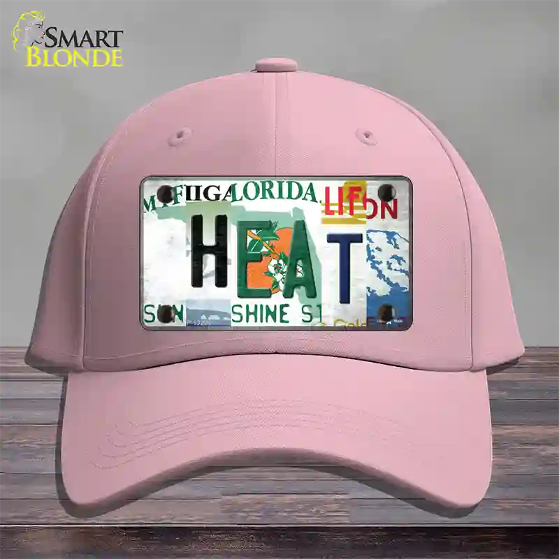 Heat Strip Art Novelty License Plate Hat Tag Cotton / Pink