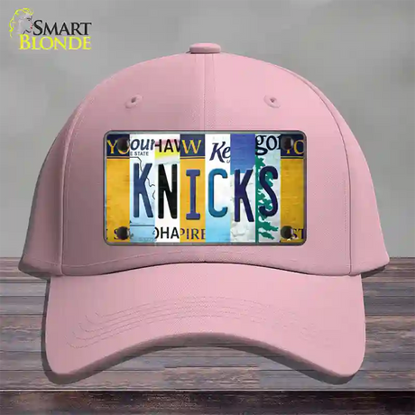 Knicks Strip Art Novelty License Plate Hat Tag Cotton / Pink